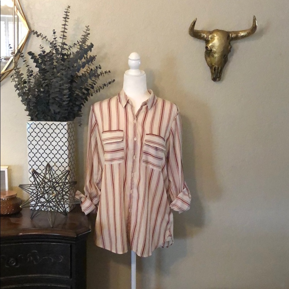 Express High Low Portifino Blouse